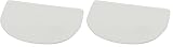 de Buyer - Teigschaber aus Kunststoff, flexibel - 15 x 11 cm - 4858.00N, Weiß (Packung mit 2)