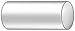 Rod, UHMW-PE, White, 6 In Dia x 1 Ft L