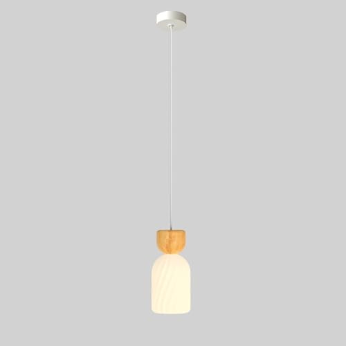 Lámpara colgante de cristal a rayas accesorio iluminación comedor