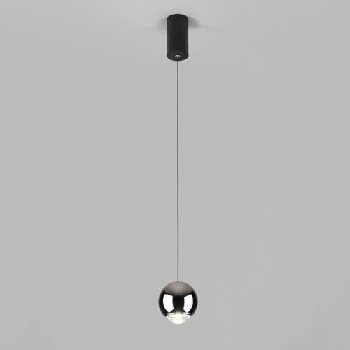UQVUFIYJ Lámpara LED de Noche for Dormitorio, Estudio Creativo cálido y Sencillo, lámpara de Pared de Fondo for Sala de Estar, Mesa de Bar Moderna, lámpara Colgante de Aluminio con Base E27(Dark)