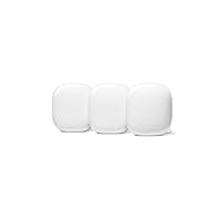 Google Nest WiFi Pro Home Mesh Wi-Fi 6E System White 3 Pack