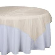 Efavormart LAY72_ORG_GOLD Efavormart Gold Organza Square Tablecloth Overlay 72X72 Square Tablecloth Cover thumb #8