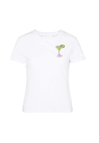 T-shirt en coton premium MC2 Saint Barth avec broderie de perles raffinée
