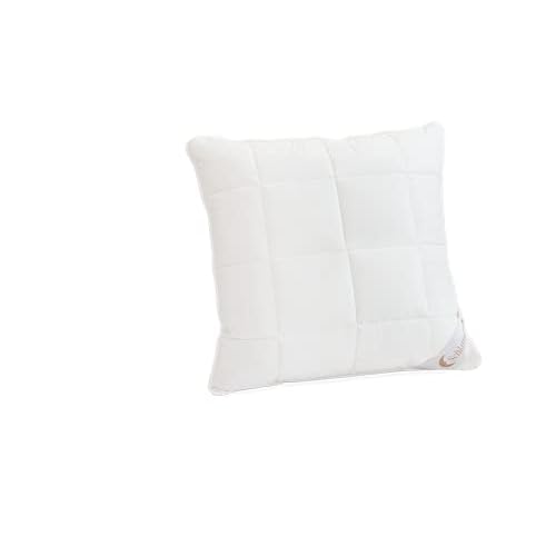 sleepling 190025 Komfort 100 Kopfkissen, Ökotex, waschbar bis 60 Grad, Made in EU, Füllmengengarantie, Größengarantie, 80 x 80 cm, weiß 3 Schlafmond Märchenweich Aloe Vera Kopfkissen 80 x 80 cm – Allergiker Kissen mit Kapok Kissenfüllung – Komfortables Baumwolle Steppkissen 80x80 mit Reißverschluss – Waschbar bis 60 Grad Made in Germany