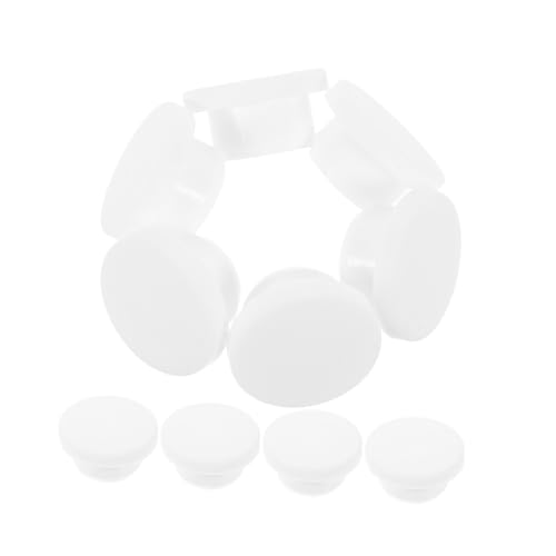 PENIKOKO 10個 洗面台排水溝カバー 浴室用 洗面器 バスタブオーバーフロードレンキャップ 密封効果 軽量プラスチック製 取付簡単 水漏れ防止