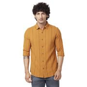 Image of Spykar Men's Slim Fit N /A Full Sleeve Striped Casual Shirts