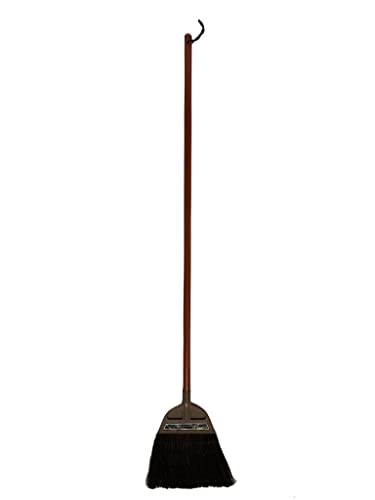 日本クリンテック 技・黒シダほうき長柄 幅25cm 全長127cm 屋内外 細くしなやかな天然繊維 細かいチリやホコリの掃除【お得な10本セット】