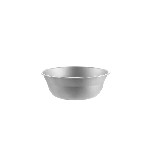 RUNGEASINI Titanium Camping Bowl - 140mm(5.5") Small Eating Bowl, 56g Lightweight Backpacking Tableware, Stackable Outdoor Dish for Cereal/Soup RT025T