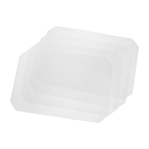 OUNONA 4 Protectores De Estantes De Alambre para Cocina Armarios Y Gabinetes Protector De Estantes De Plástico Alfombrillas para Estanterías Protector De Alambre Blanco para