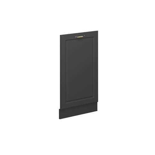 Vicco Panel Frontal del lavavajillas Fame-Line, Antracita-Oro Landhaus, 45 cm sin encimera