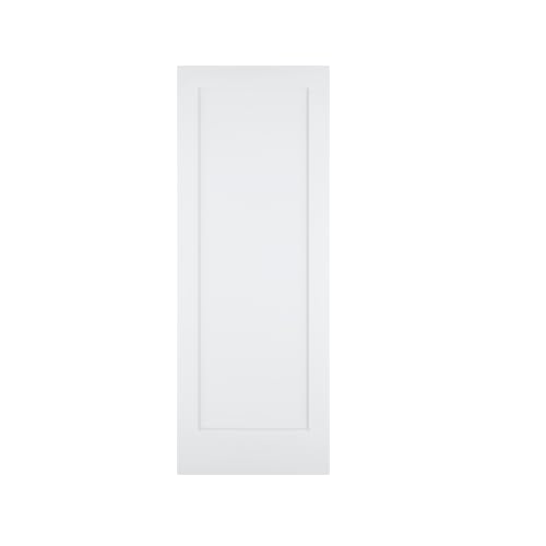 Image of JUBEST 30 inchx80 inch 1-Panel Shaker Style White Primed Hollow Core Interior Molded Door Slab, NOT Pre-drilled and NOT Included Hardware, Pre-Assembled Interior Door for Pantry, Laundry, Closet