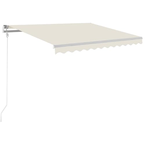 vidaXL Tenda da Sole Retrattile Automatica 300x250 cm Crema