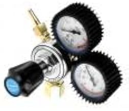 CO2 Gas Bottle Regulator, Dual Gauge CO2 Draft Beer Regulator, G5/8 Dual Stage Pressure Regulator CO2 Tank Beer Kegerator Regulator, Gas Regulators