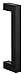 Sure-Loc BARN-SQ1 FBL BARN-SQ1 9" Single Sliding Barn Door Pull