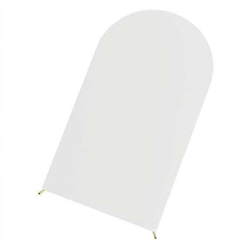 Cobertura elástica Spandex Doble Cara para Arco fotográfico de Boda - con Cremallera Inferior Ceremonias y Fiestas - Color: Blanco, Tamaño: 200 x 100 cm