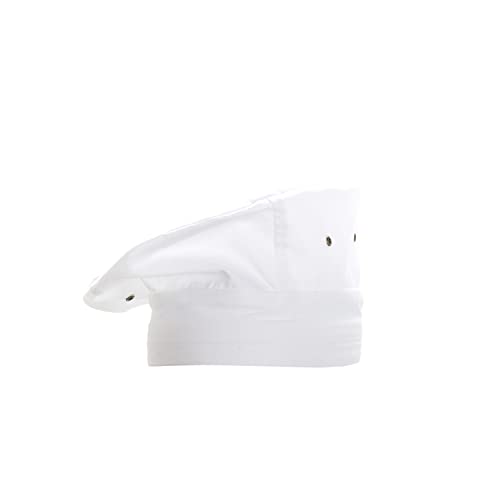 Chef Works Unisex Chef Toque, White, One Size