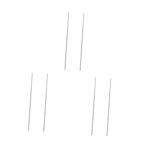 BESTonZON 6stücke Tischfußball Ersatzstangen Aus Metall Robuste Kickerstangen Für Erwachsene Geeignet Für Standard-tischfußballtische Einfache Installation Lang