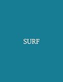  Surf: Decorative Display Book For Stacking on Coffee Tables, Bookshelves Bookends, Shelves Interior Design & Home Décor Aesthetic