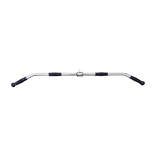 ZEBB Pro-Grip Gym Silver Chrome Steel LAT Bar, Multi-training Bar-image-22