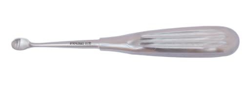 Scharfer Löffel Volkmann 10 mm 170 mm Chirurgisches Küretteninstrument aus Edelstahl AISI 410 CE Zertifiziert ETO Sterilisiert für Klinik & Praxis