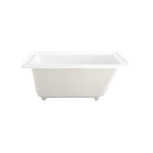 Image of Swiss Madison Voltaire 54 inch x 30 inch Acrylic Glossy White, Alcove, Integral Left-Hand Drain, Bathtub