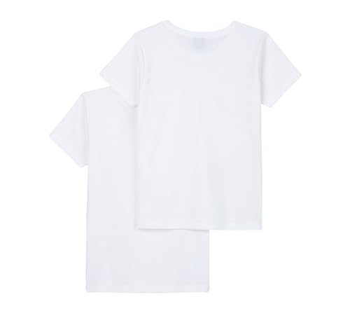 Petit Bateau A01FU, Camiseta de Manga Corta Niños (Pack de 2), Variante 1, 8 años