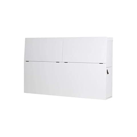 Memomad Kopfteil für Bett Bali WEIß für Betten bis 190cm breit - Funktions-Kopfteil mit viel Stauraum - Modernes Kopfende aus MDF Weiss lackiert Cover