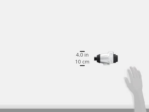 Satu sisi view of the BLACK+DECKER EIH183 Impact Driver Head with dimensions indicating a length of 4.0 inches (10 cm).