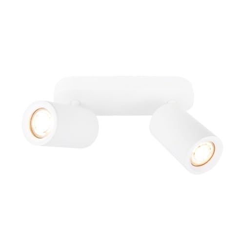 Spot de plafond LED double inclinable blanc GU10 rectanulaire IP20 Ledvion