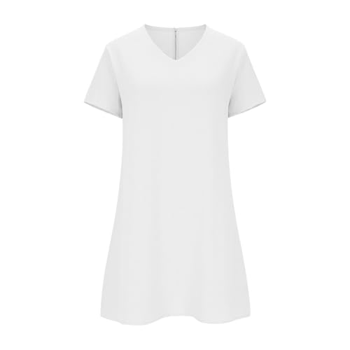 Robe d'été pour femme ample et décontractée en aspect lin - 3