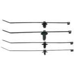 Panduit, PUM-071-2S-D30, The fir Tree Push Mount Assembly is Black and Requires a Panel Hole Diameter of 0.25 to 0.28 (6.3 to 7.1 mm). It is Made of Heat-stabilized Nylon 6.6 which incr(1000 Item/s)