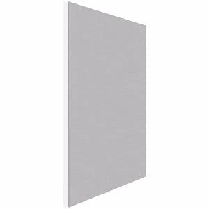Rocada | Rahmenloses Stoff-Pinnwand | Notizbrett mit Stoffoberfläche für Reißnägel | Grau | 75 x 115 cm