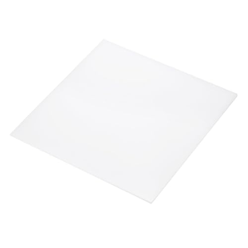 Image of 8 x 8 Inch UHMW Polyethylene Sheets, 1 /16 Inch Thick Ultra High Molecular Weight White Plastic Sheet [for Home, Industrial]