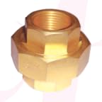 BRASS PIPE FITTINGS - THREE PIECE UNION (BSP) (Code No : TPU) (Pack of 10 pieces) (Size : 1