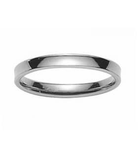 Alliance Mariage 3 mm Or Blanc bague bicolore or 9 carats EMMELE