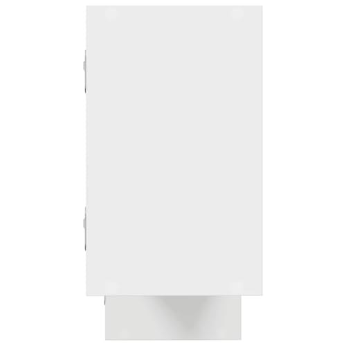 Estantería de pared premium de madera robusta y acabado blanco minimalista 6