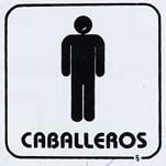 Placa Señal Adhesiva 110X110Mm Caballeros Poliestireno Blanco En Oferta Placa Señalizacion Super-Letra Sl Autoadhesiva Caballeros Pictograma Poliestireno Blanco 110X110Mm P6