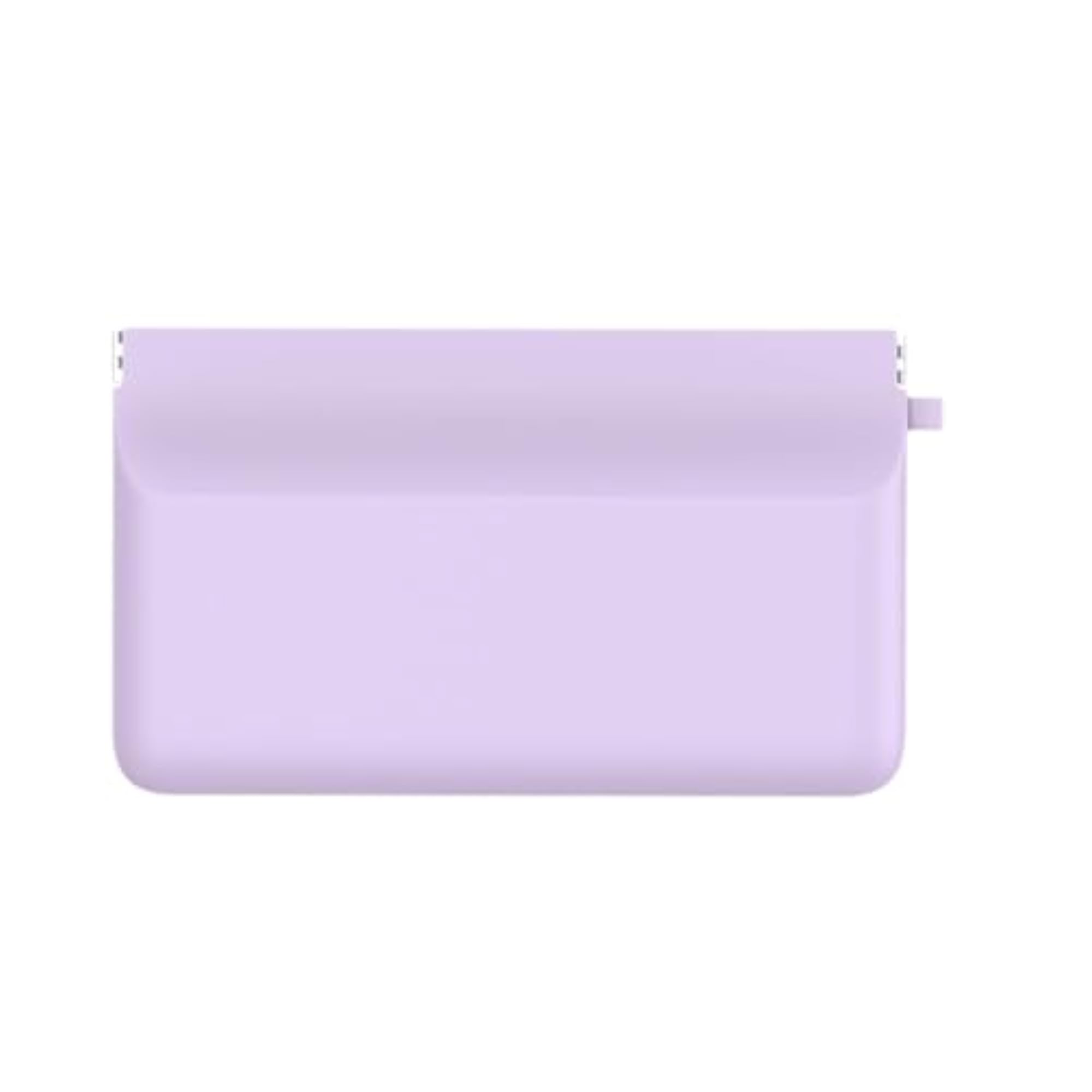 Small Makeup Bag Squeeze Top Cosmetics Bag, Purple