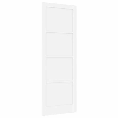 vidaXL Puerta Interior Blanco 83 x 232 cm Madera contrachapada, Puerta de Dormitorio, Rectangular de Pino, diseño rústico Moderno, Duradera para Mejorar tu hogar