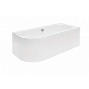 Besco Offset Corner Bath *AVITA* LUXURY 1500 x 750mm with Front Panel, Legs * RIGHT HAND* 10 YEARS WARRANTY