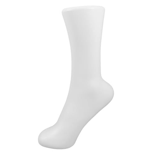 MUCKLILY Stockings Mold Stockings Mold Leg Mold Mannequin Ankle Socks Foot Manikin for Socks Shape Stockings Display Holder Ankle Bracelet Display Stand Short Foot Dummies White Plastic