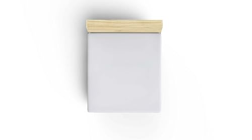 Drap-housse 100x200 blanc en pur coton pour une chambre d'amis accueillante - 2