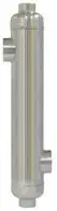 55 kBTU Titanium Shell and Tube Heat Exchanger for Salt Water Swimming Pools, Solar, Spa, and Marine Applications