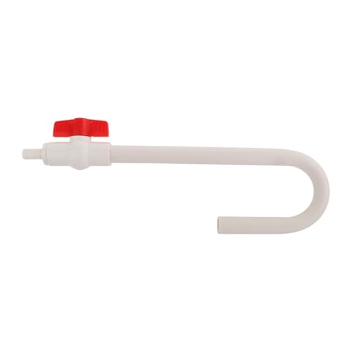 B Baosity 水族館水フィラーチューブ魚水フィラーパイパー肘チューブ水槽水チェンジャー部品アクセサリー水充料パイプ, 白, 12MM