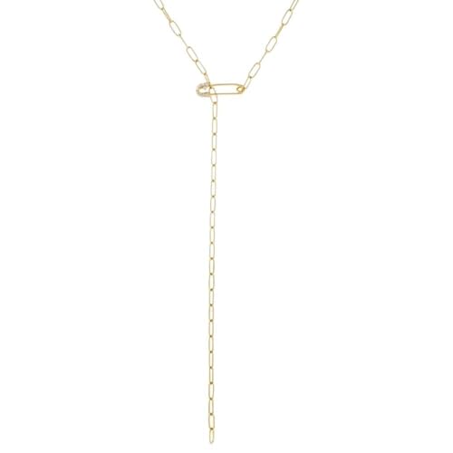 Collier trombone chaîne gland bijoux 18k le cadeau parfait pour elle