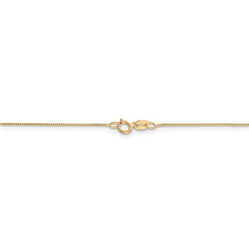 14k Yellow Gold .5mm Box Chain Necklace Fine Jewelry For Women Gifts For Her4