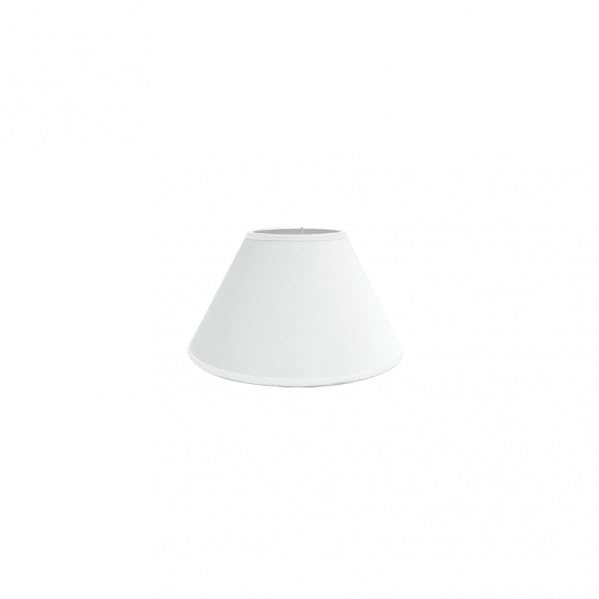 Pantalla Conica Cerrada E27 Blanca 20x10x13 cm - Ideal para lámparas decorativas y ambientación de espacios.
