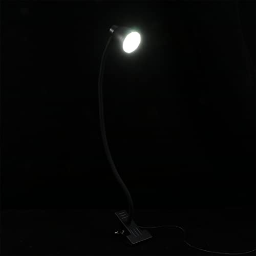 NUOBESTY 1 Pieza LED con Pinza de Lectura Protección Compacto y Elegante Alimentación USB Decorar y Usar Mesitas