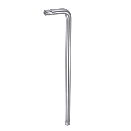 Image of sourcing map T55 Tamper Proof Torx Star Key Bit Wrench L Shape 9.76" Long Arm High Carbon Steel Hand Tool for Automotive/Daily Repairs