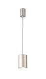 Fabricado en hierro Mantra Iluminación. Modelo ARUBA. Lámpara de techo colgante de 12 cm de diámetro fabricado en hierro acabado en color plata. Altura regulable